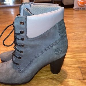 Size 10 Timberland Women Round Heel Devlin Boot Grey Black
